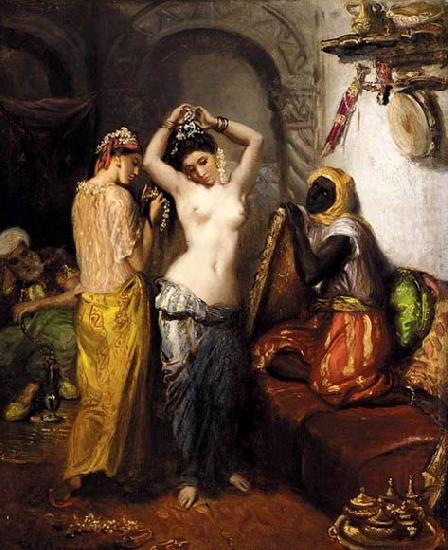 Theodore Chasseriau Orientalist Interior china oil painting image